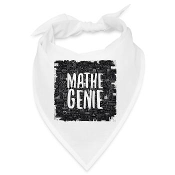 Mathe-Genie Mathematik Genie Mathe Geschenk - Bandana - Weiß - Vorne