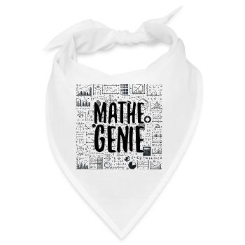 Mathe-Genie Mathematik Genie Mathe Geschenk - Bandana - Weiß - Vorne
