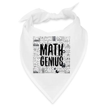 Mathe-Genie Mathematik Genie Mathe Geschenk - Bandana - Weiß - Vorne