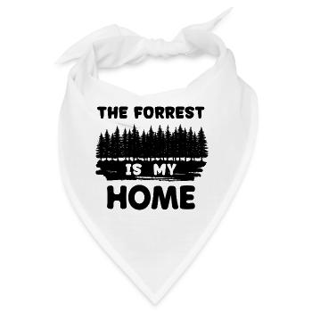 Förster Baum Statement Forst Holzfäller Holzarbeit - Bandana - Weiß - Vorne