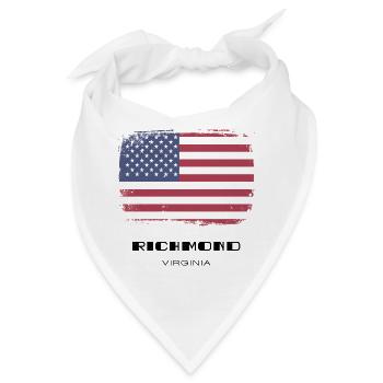 Richmond, Virginia, USA - Bandana - Weiß - Vorne