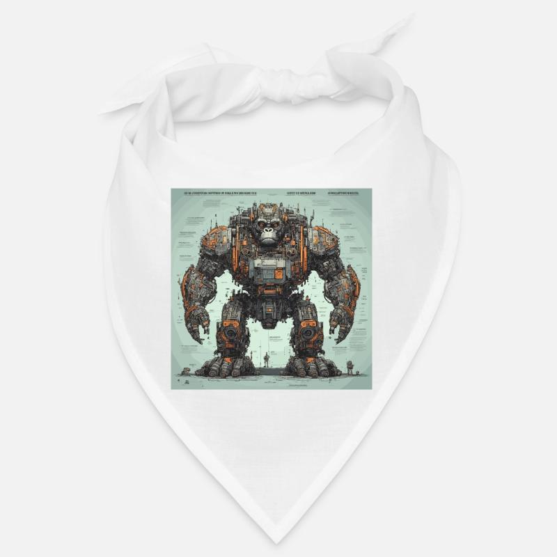 Plan / Sépia / Vintage / Rétro / Robot Bandana