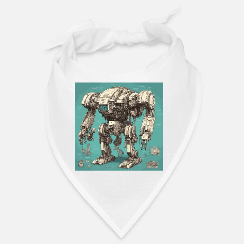 Plan / Sépia / Vintage / Rétro / Robot Bandana