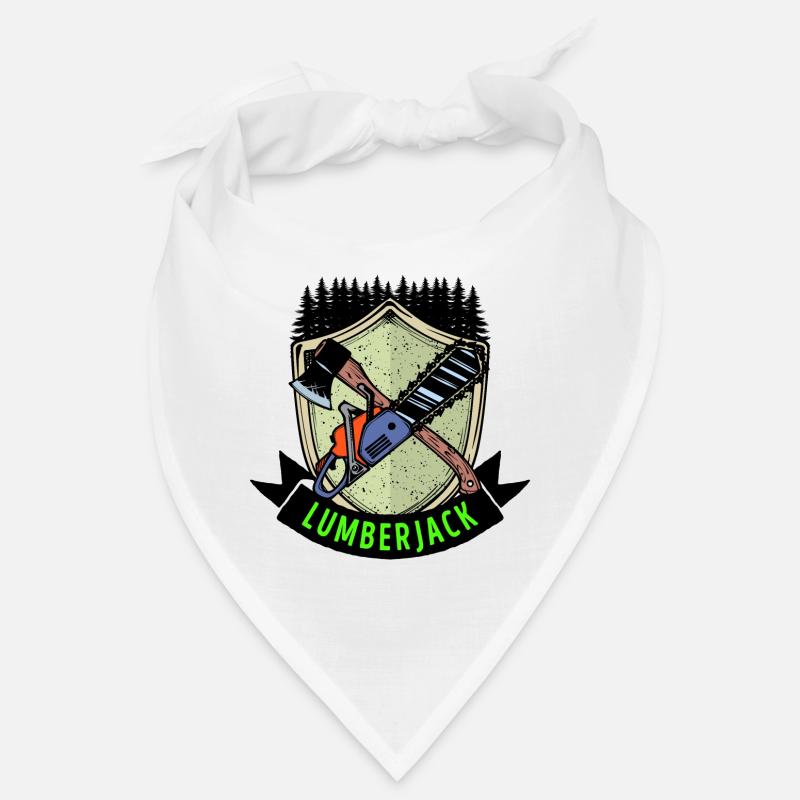 Hache bois scie dire menuiserie bûcheron bois Bandana