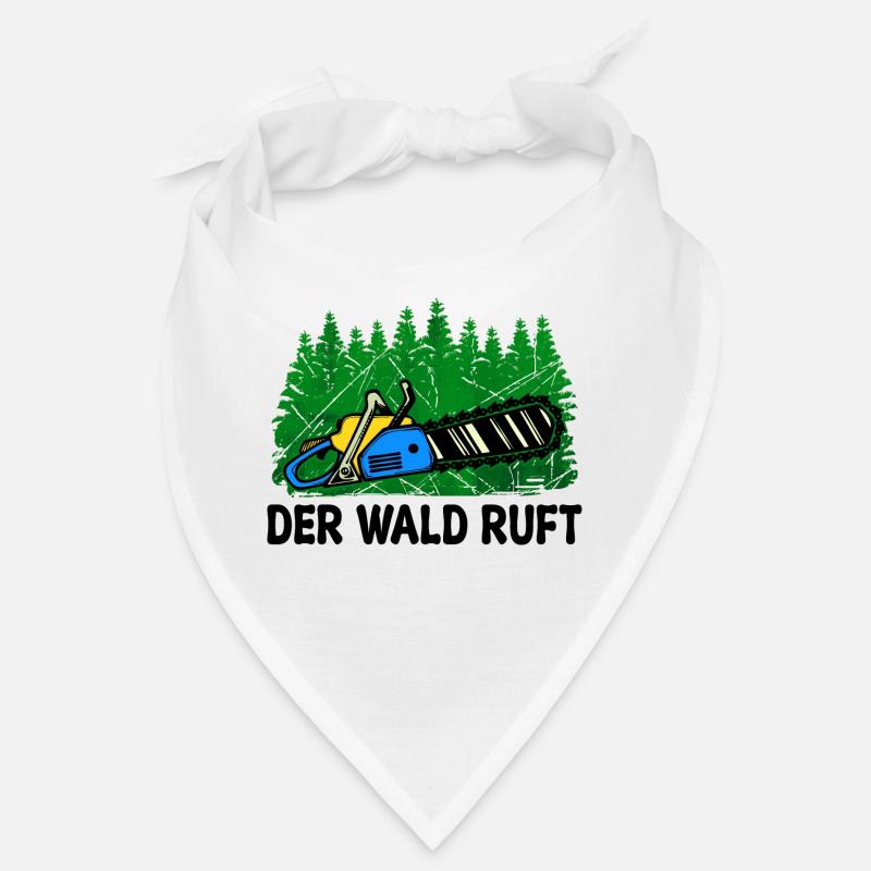 Wald Baum Statement Holz Säge Holzfäller Bandana