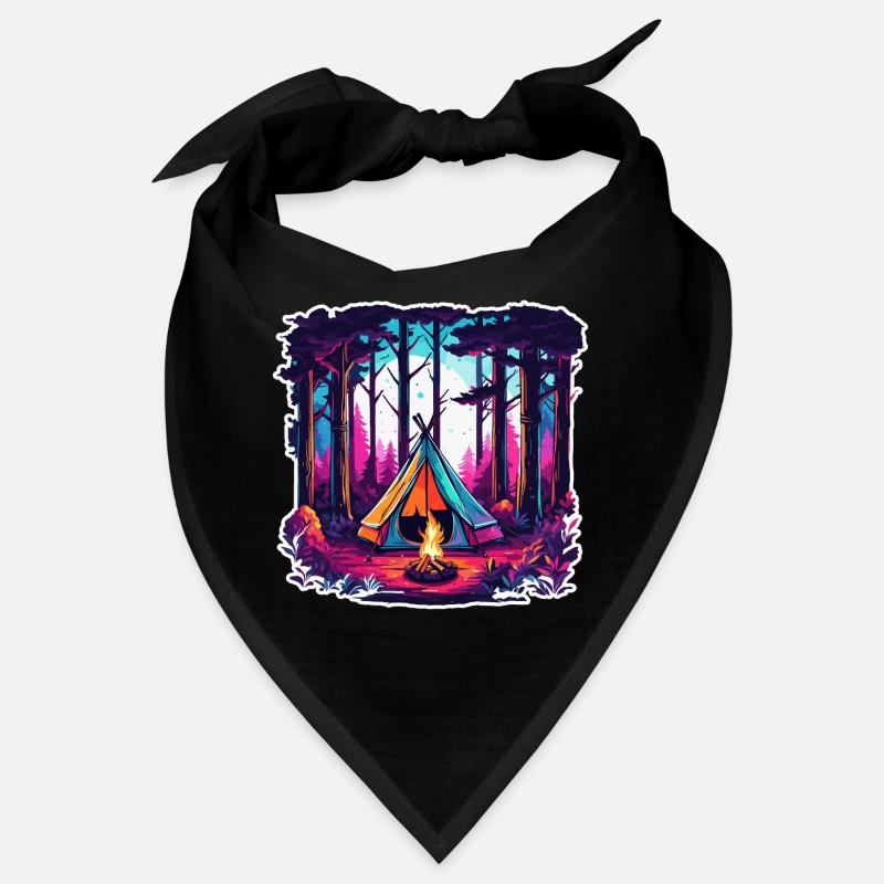 Forest / Wild / Tent / Wilderness / Trees / Life Bandana
