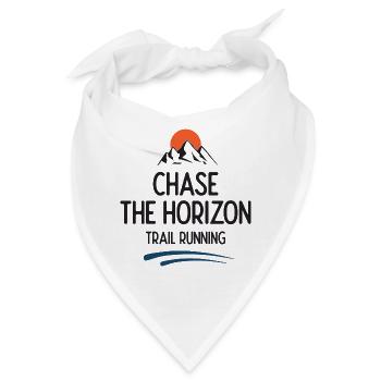 Trailrunning - Jagd auf den Horizont - Bandana - Weiß - Vorne