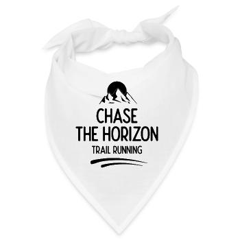 Trailrunning - Jagd auf den Horizont - Bandana - Weiß - Vorne