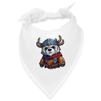 Teddybär / Kuscheltier / Stofftier / Geschenkidee - Bandana - Weiß - Vorne