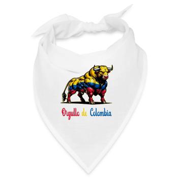 Das ist der Stolz Kolumbiens Flagge - Bandana - Weiß - Vorne