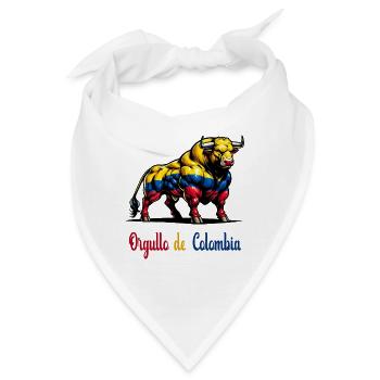 Das ist der Stolz Kolumbiens Flagge - Bandana - Weiß - Vorne