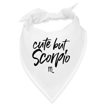 Astro Cute but Scorpio - Bandana - Weiß - Vorne