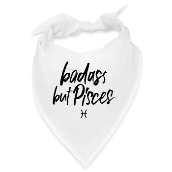 Astro Badass but Pisces - Bandana - Weiß - Vorne