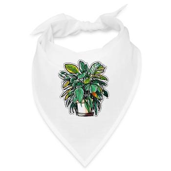 Zimmerpflanze / Topfpflanze / Dekoration / Topf - Bandana - Weiß - Vorne