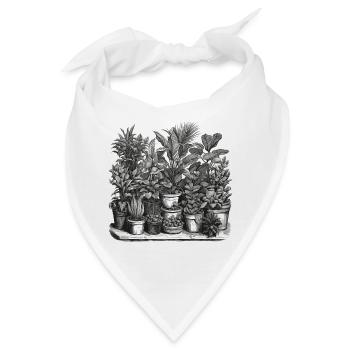 Zimmerpflanze / Topfpflanze / Dekoration / Topf - Bandana - Weiß - Vorne