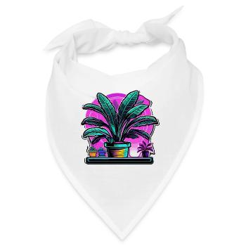 Zimmerpflanze / Topfpflanze / Dekoration / Topf - Bandana - Weiß - Vorne