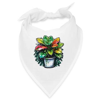 Zimmerpflanze / Topfpflanze / Dekoration / Topf - Bandana - Weiß - Vorne