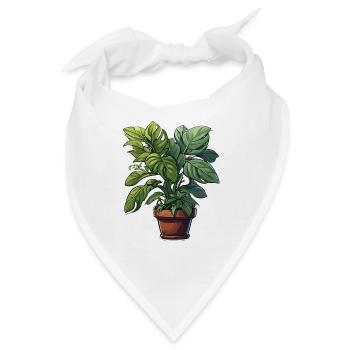 Zimmerpflanze / Topfpflanze / Dekoration / Topf - Bandana - Weiß - Vorne