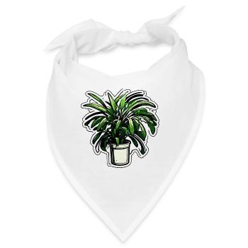 Zimmerpflanze / Topfpflanze / Dekoration / Topf - Bandana - Weiß - Vorne