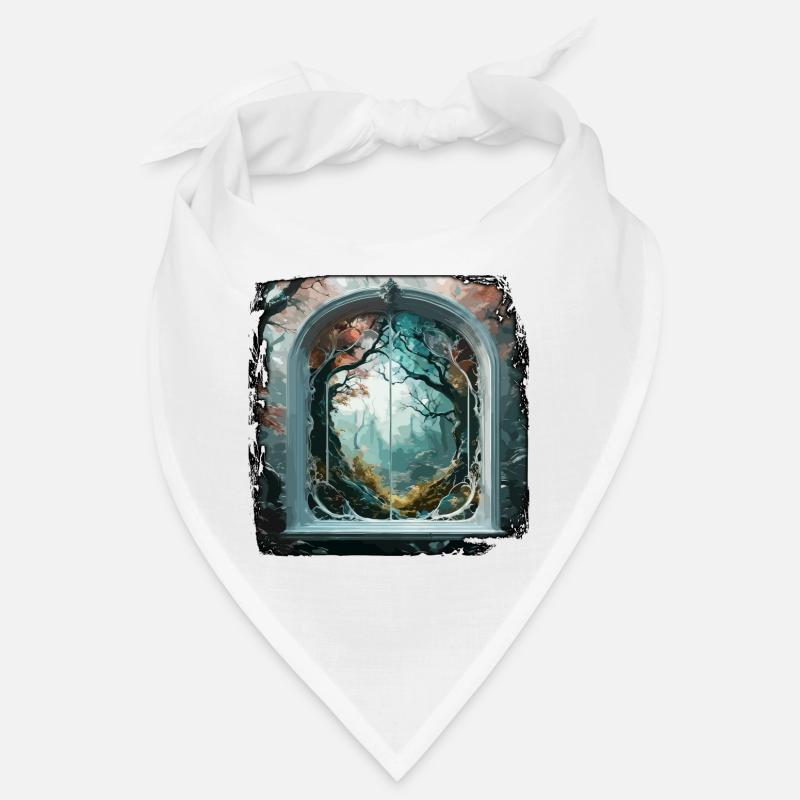 Window in the Forest / Trees / View / Wilderness Bandana