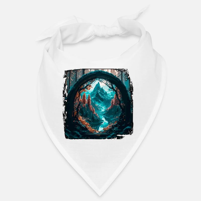 Window in the Forest / Trees / View / Wilderness Bandana