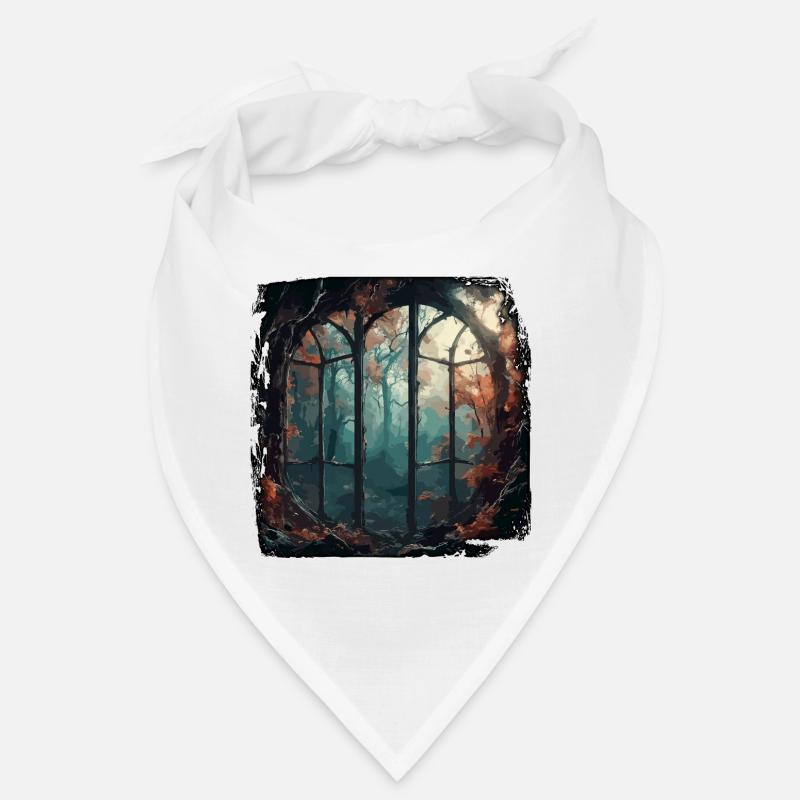 Window in the Forest / Trees / View / Wilderness Bandana