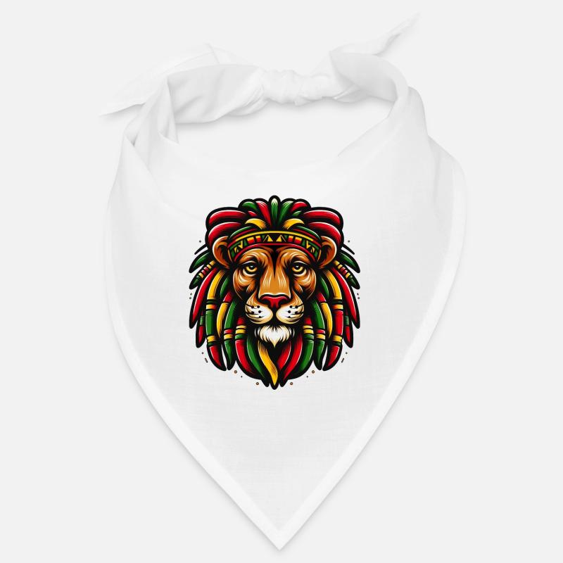 Rythme reggae : Lion et liberté Bandana
