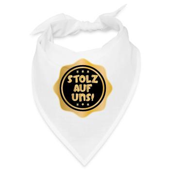 STOLZ AUF UNS FAMILIE - Bandana - Weiß - Vorne