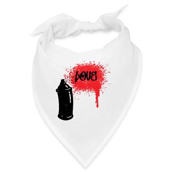 Zeichnen Graffiti Funky Spraydose Strassenkunst - Bandana - Weiß - Vorne