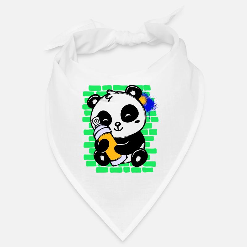 Graffiti Panda Dessin Illustration Bombe Aérosol Bandana