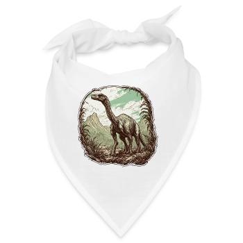 Dinosaurier / Tier / Urzeit / Reptil / Jungs - Bandana - Weiß - Vorne