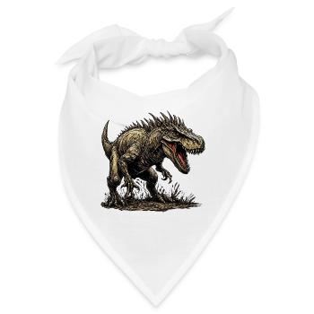 Dinosaurier / Tier / Urzeit / Reptil / Jungs - Bandana - Weiß - Vorne