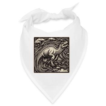 Dinosaurier / Tier / Urzeit / Reptil / Jungs - Bandana - Weiß - Vorne