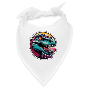 Dinosaurier / Tier / Urzeit / Reptil / Jungs - Bandana - Weiß - Vorne