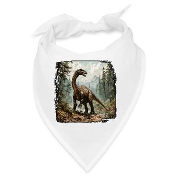 Dinosaurier / Tier / Urzeit / Reptil / Jungs - Bandana - Weiß - Vorne