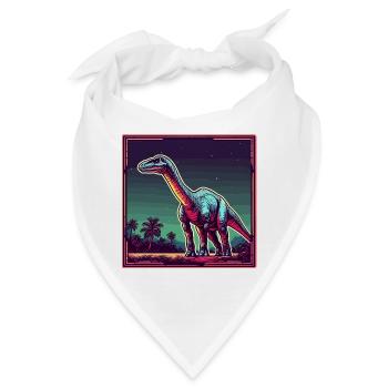 Dinosaurier / Tier / Urzeit / Reptil / Jungs - Bandana - Weiß - Vorne