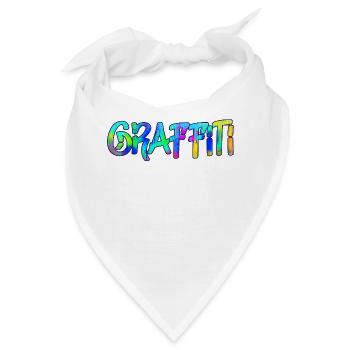 Graffiti Spruch Strassenkunst Wildstyle Street Art - Bandana - Weiß - Vorne