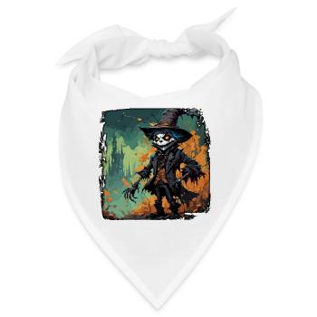 Vogelscheuche / Erntehelfer / Maisfeld / Feld - Bandana - Weiß - Vorne