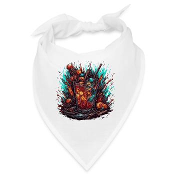 Cocktail / Bar / mixen / Drink / Exotisch / Club - Bandana - Weiß - Vorne