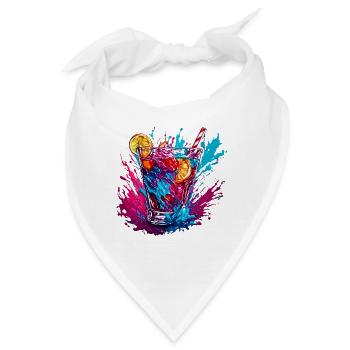 Cocktail / Bar / mixen / Drink / Exotisch / Club - Bandana - Weiß - Vorne