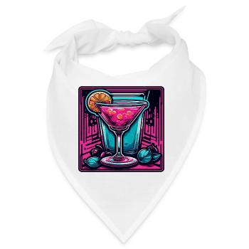 Cocktail / Bar / mixen / Drink / Exotisch / Club - Bandana - Weiß - Vorne