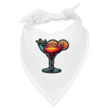 Cocktail / Bar / mixen / Drink / Exotisch / Club - Bandana - Weiß - Vorne