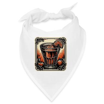 Cocktail / Bar / mixen / Drink / Exotisch / Club - Bandana - Weiß - Vorne
