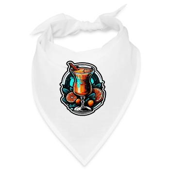 Cocktail / Bar / mixen / Drink / Exotisch / Club - Bandana - Weiß - Vorne