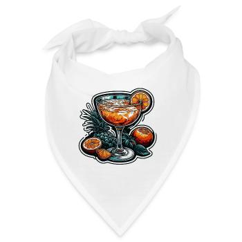 Cocktail / Bar / mixen / Drink / Exotisch / Club - Bandana - Weiß - Vorne