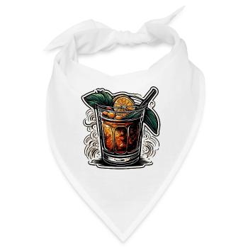 Cocktail / Bar / mixen / Drink / Exotisch / Club - Bandana - Weiß - Vorne