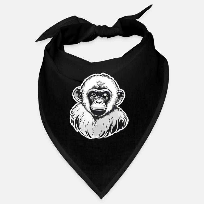 Monkey Watercolors Bandana