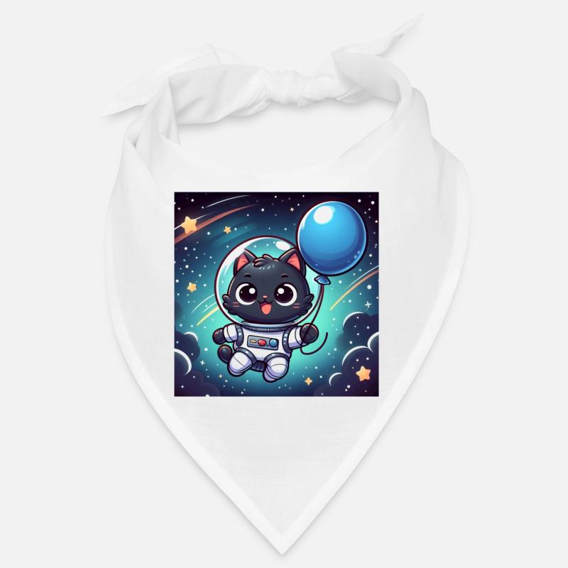 Space Kitty avec ballon bleu dans l’espace Bandana