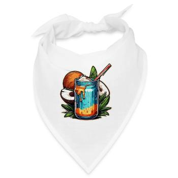 Cocktail / Bar / mixen / Drink / Exotisch / Club - Bandana - Weiß - Vorne