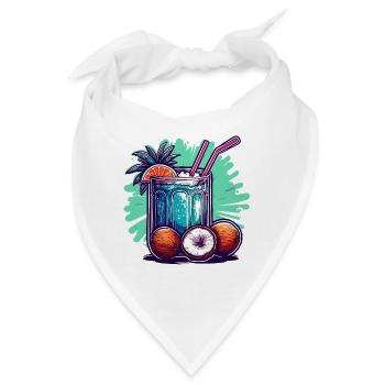 Cocktail / Bar / mixen / Drink / Exotisch / Club - Bandana - Weiß - Vorne